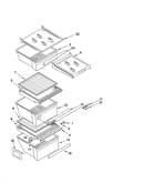 Refrigerator shelf parts