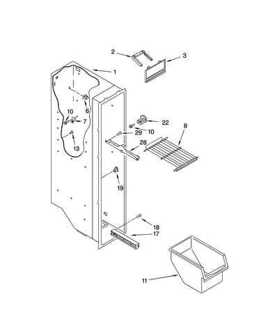Freezer liner parts