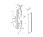 Kenmore 10655382400 freezer door parts diagram