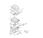 Kenmore 10656232400 refrigerator shelf parts diagram
