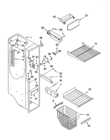 Freezer liner parts