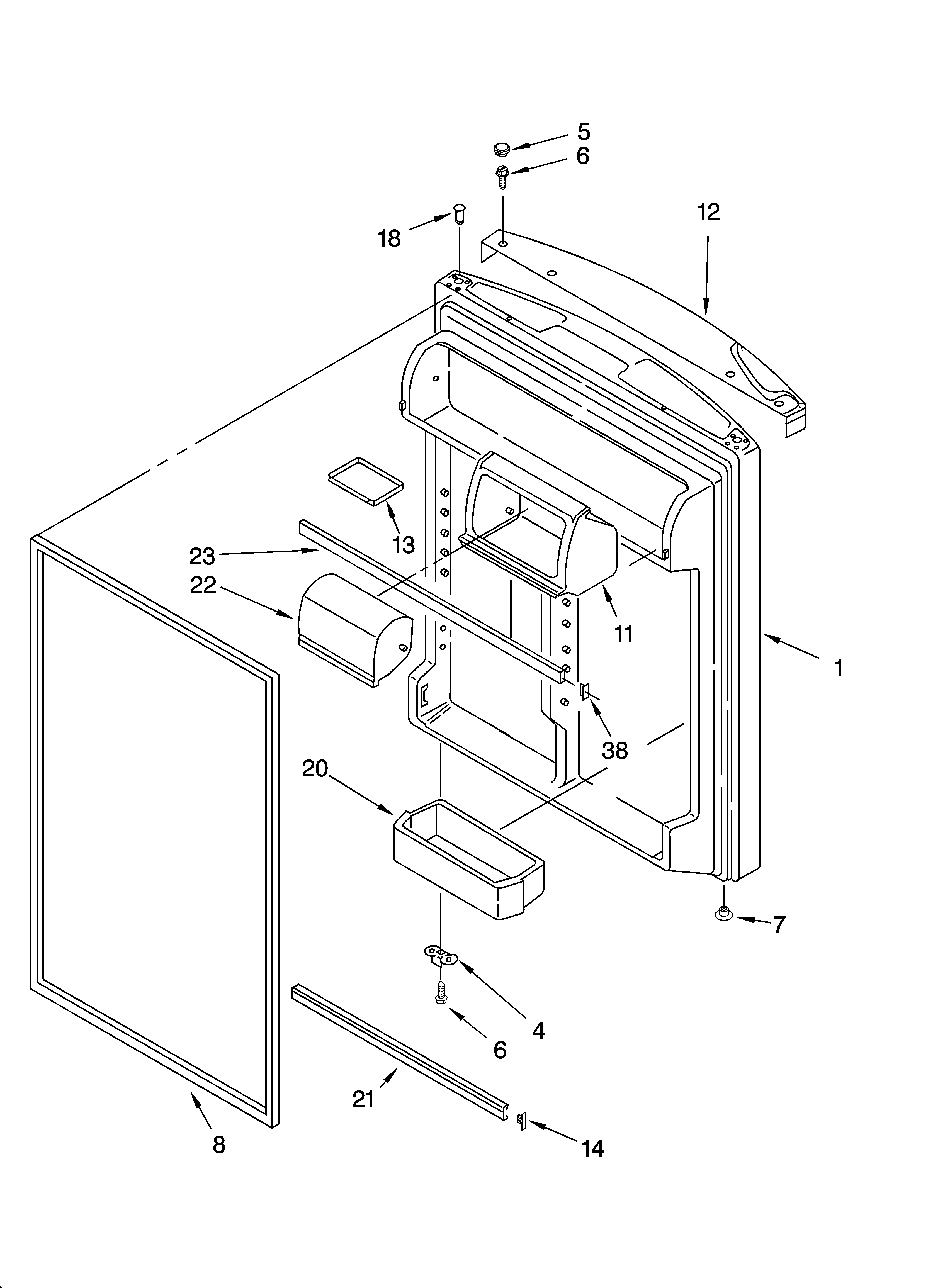 REFRIGERATOR DOOR PARTS