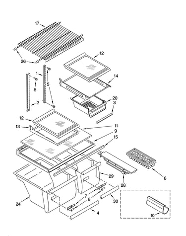 Shelf parts