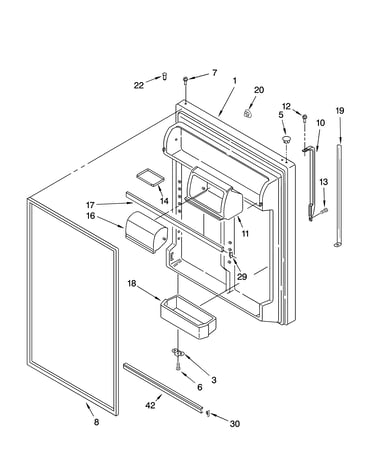 Refrigerator door parts