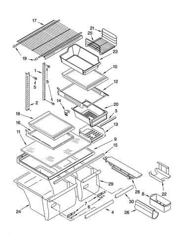 Shelf parts