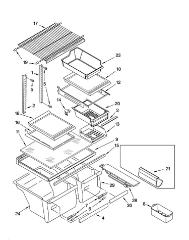 Shelf parts