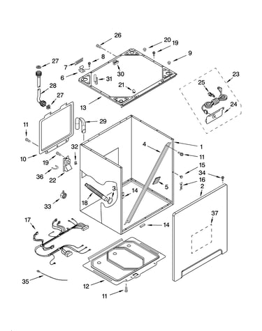 Cabinet and frame parts