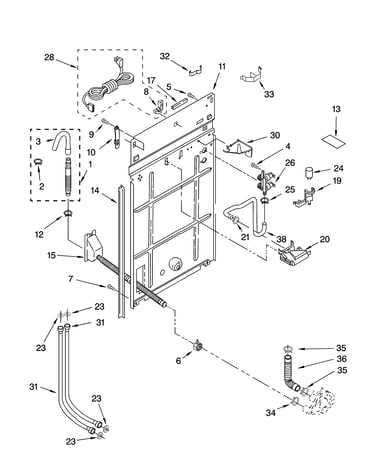 Rear panel parts