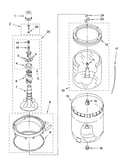 Agitator, basket and tub parts