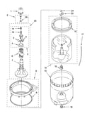 Agitator, basket and tub parts
