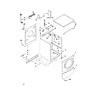 Kenmore Elite 11043902201 top and cabinet parts diagram