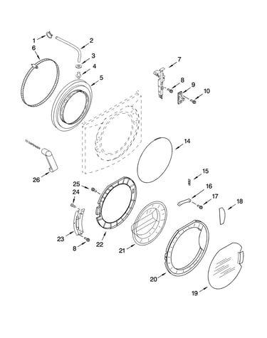Door and latch parts