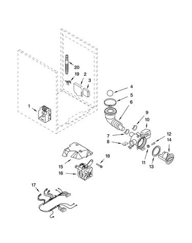Pump, motor parts, and optional parts (not included)