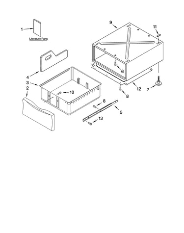 Pedestal parts (not included)