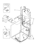 Dryer support and washer harness parts