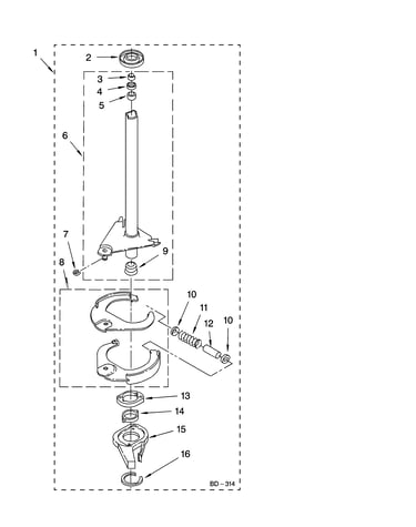 Brake and drive tube parts