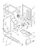 Dryer cabinet and motor parts