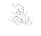 Kenmore 11094762300 washer top and lid parts diagram