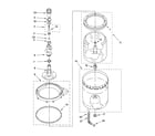 Kenmore 11094762300 agitator, basket and tub parts diagram