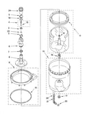 Agitator, basket and tub parts