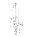 Kenmore 11094762300 brake and drive tube parts diagram