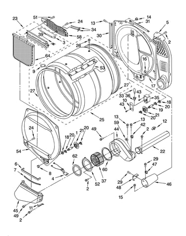 Bulkhead parts and optional parts (not included)