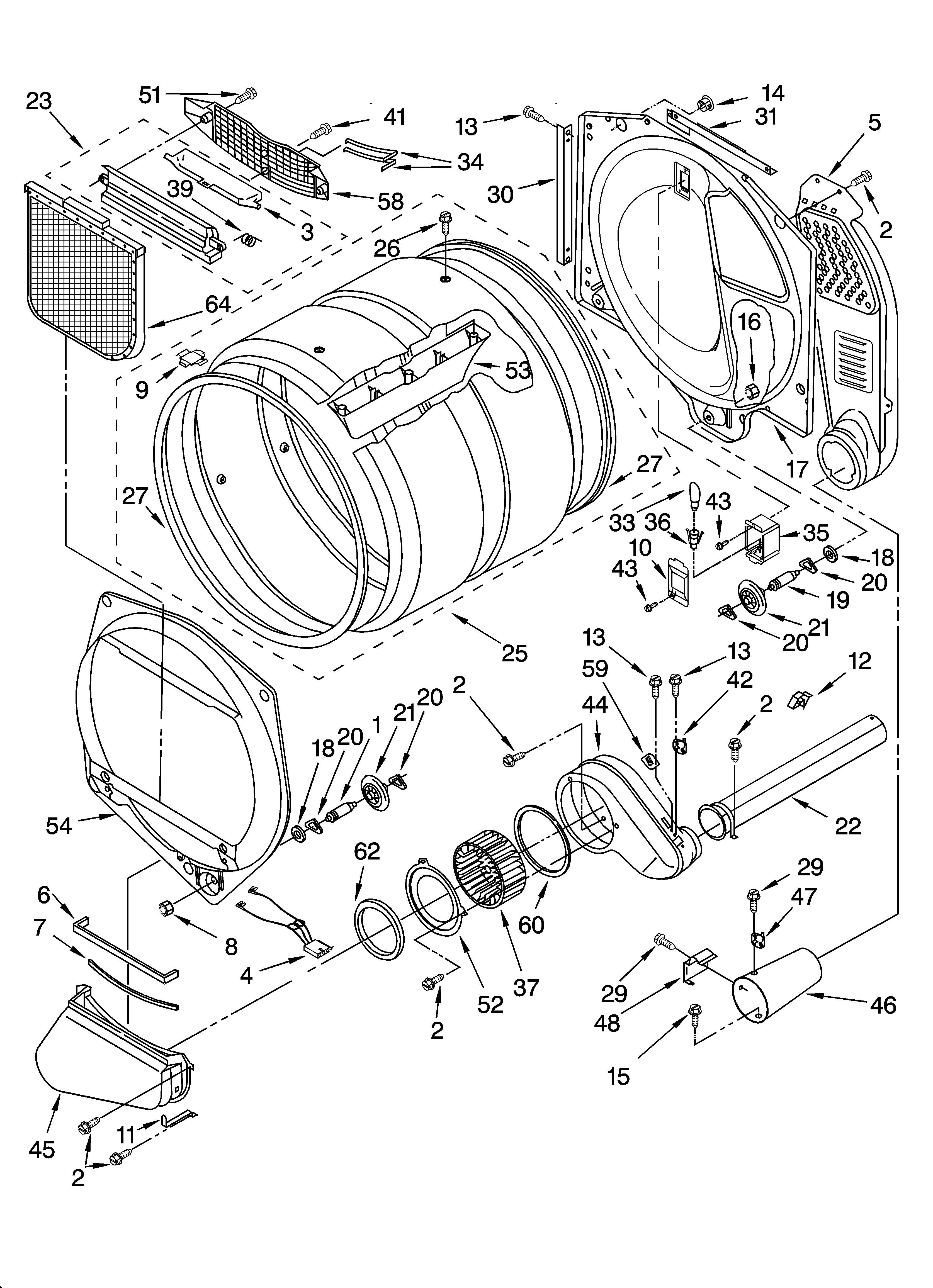 Bulkhead parts and  optional parts (not included)