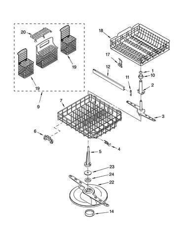 Dishrack parts