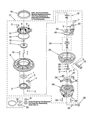 Pump and motor parts