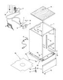 Cabinet parts and optional parts not included