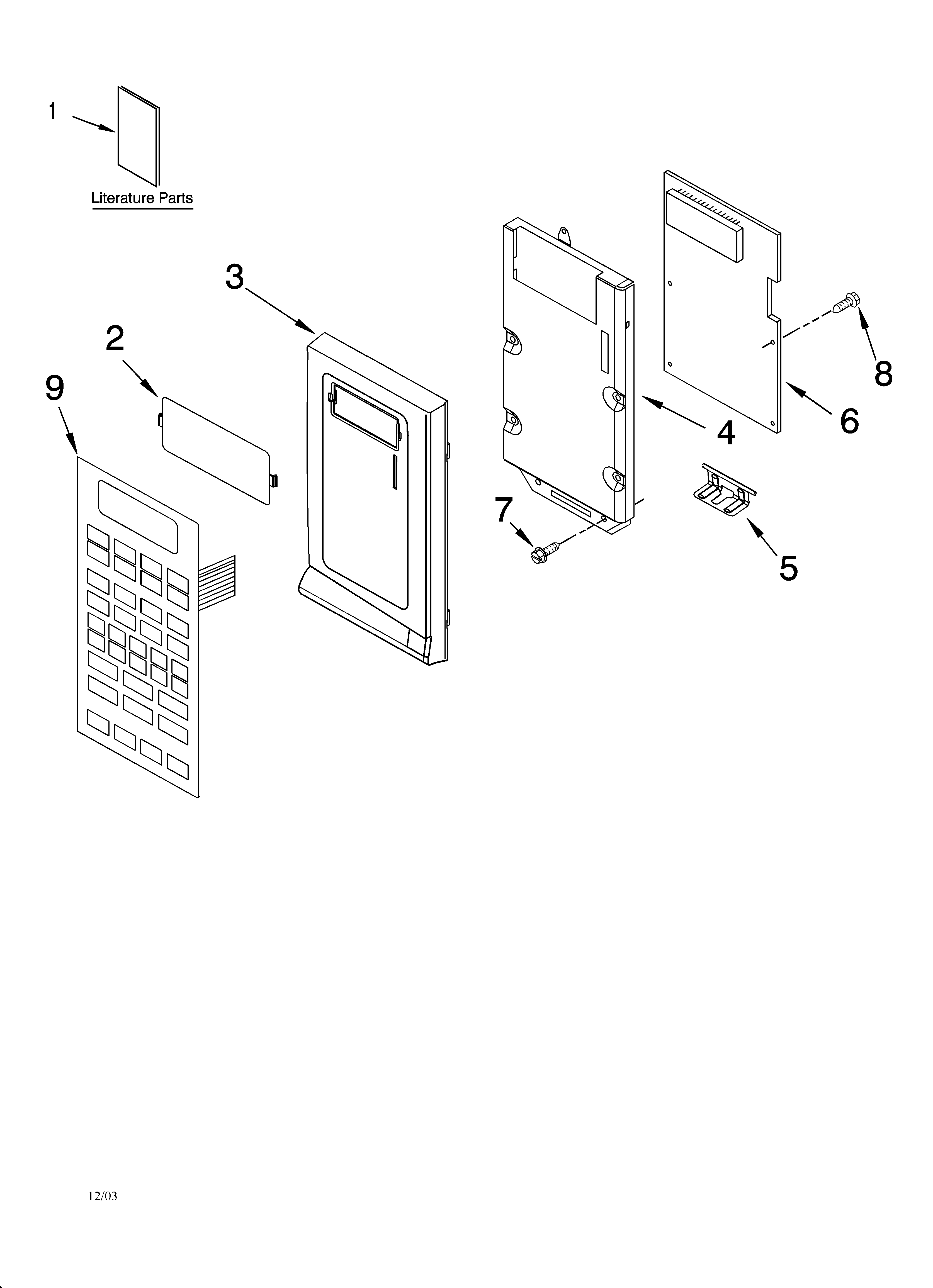 Control panel parts