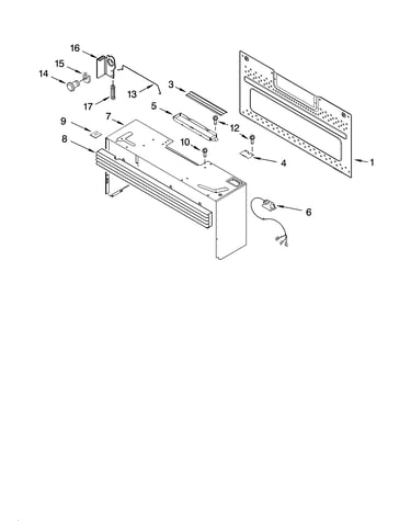 Cabinet and installation parts