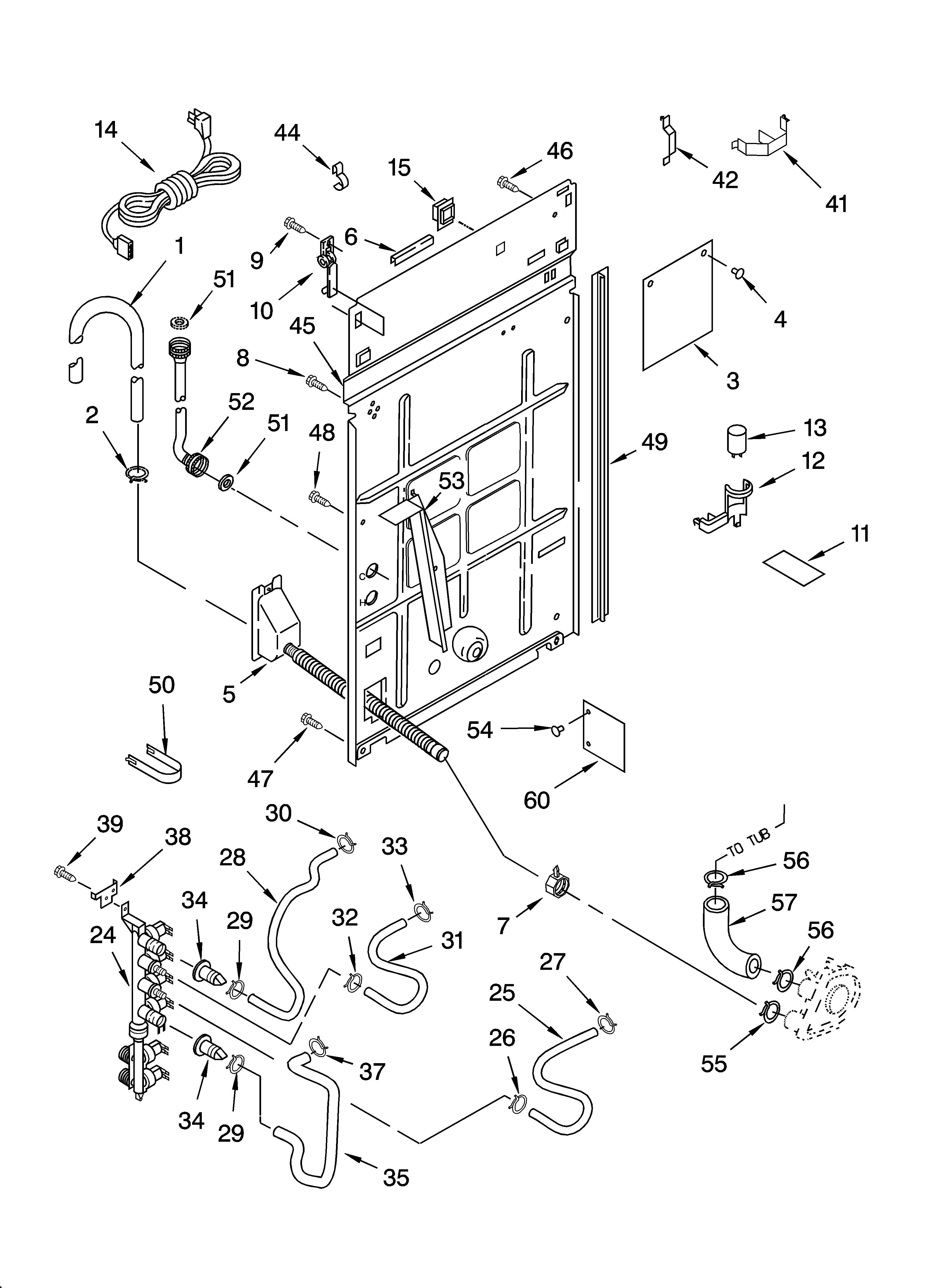 Rear panel parts