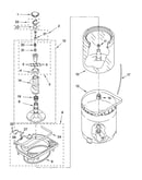 Agitator, basket and tub parts