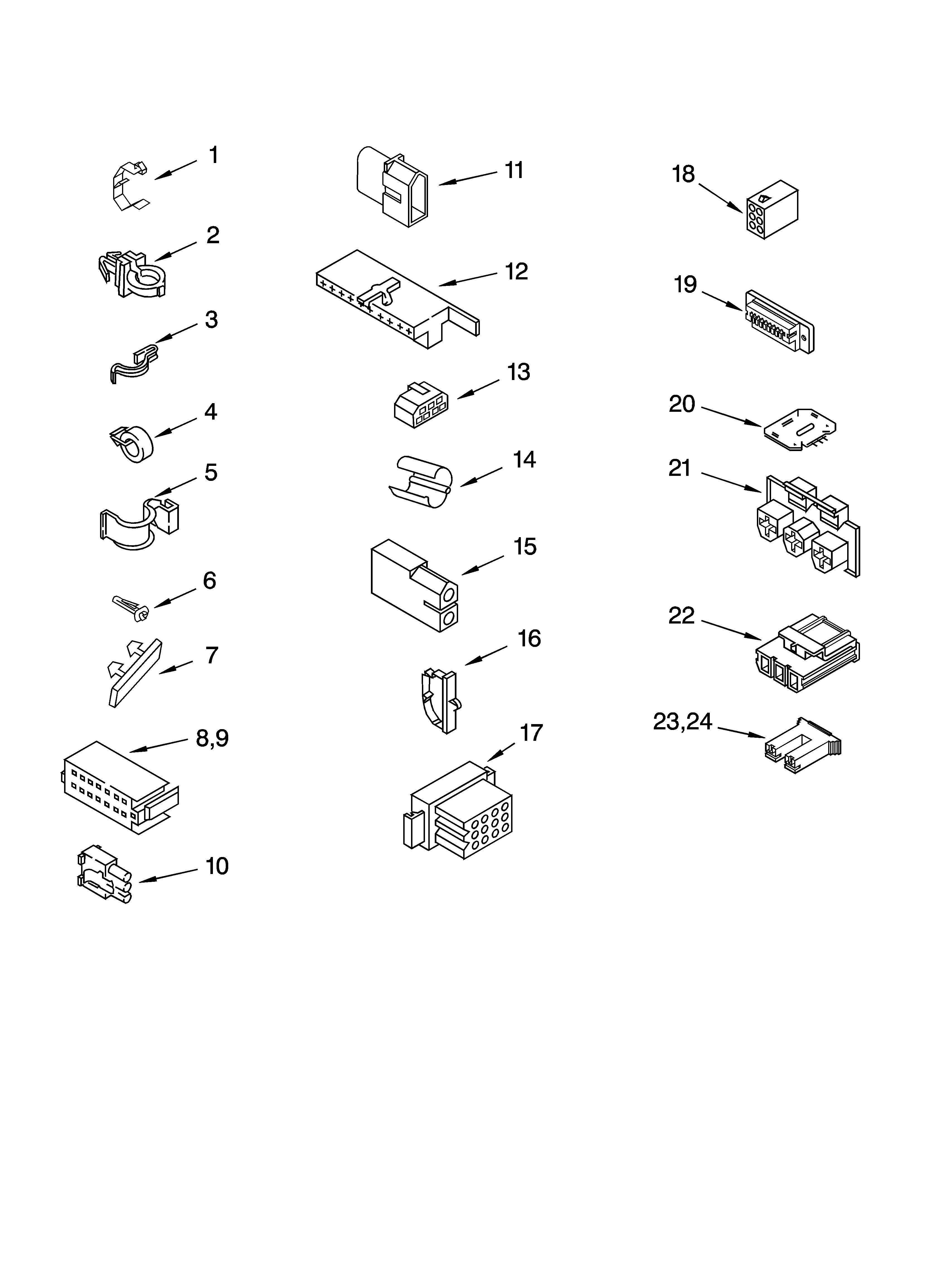 Wiring harness parts