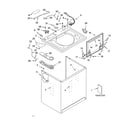 Kenmore 11024994300 top and cabinet parts diagram
