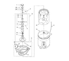 Kenmore 11024994300 agitator, basket and tub parts diagram