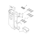 Kenmore 10644254400 freezer liner parts diagram