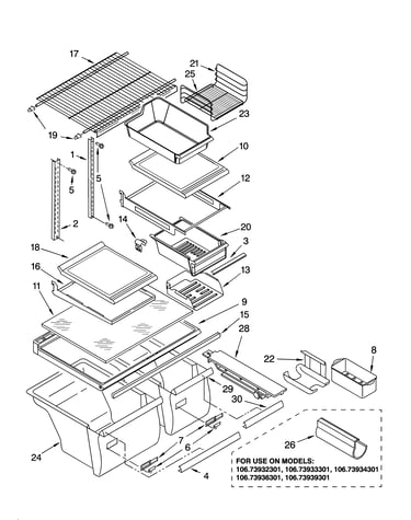 Shelf parts