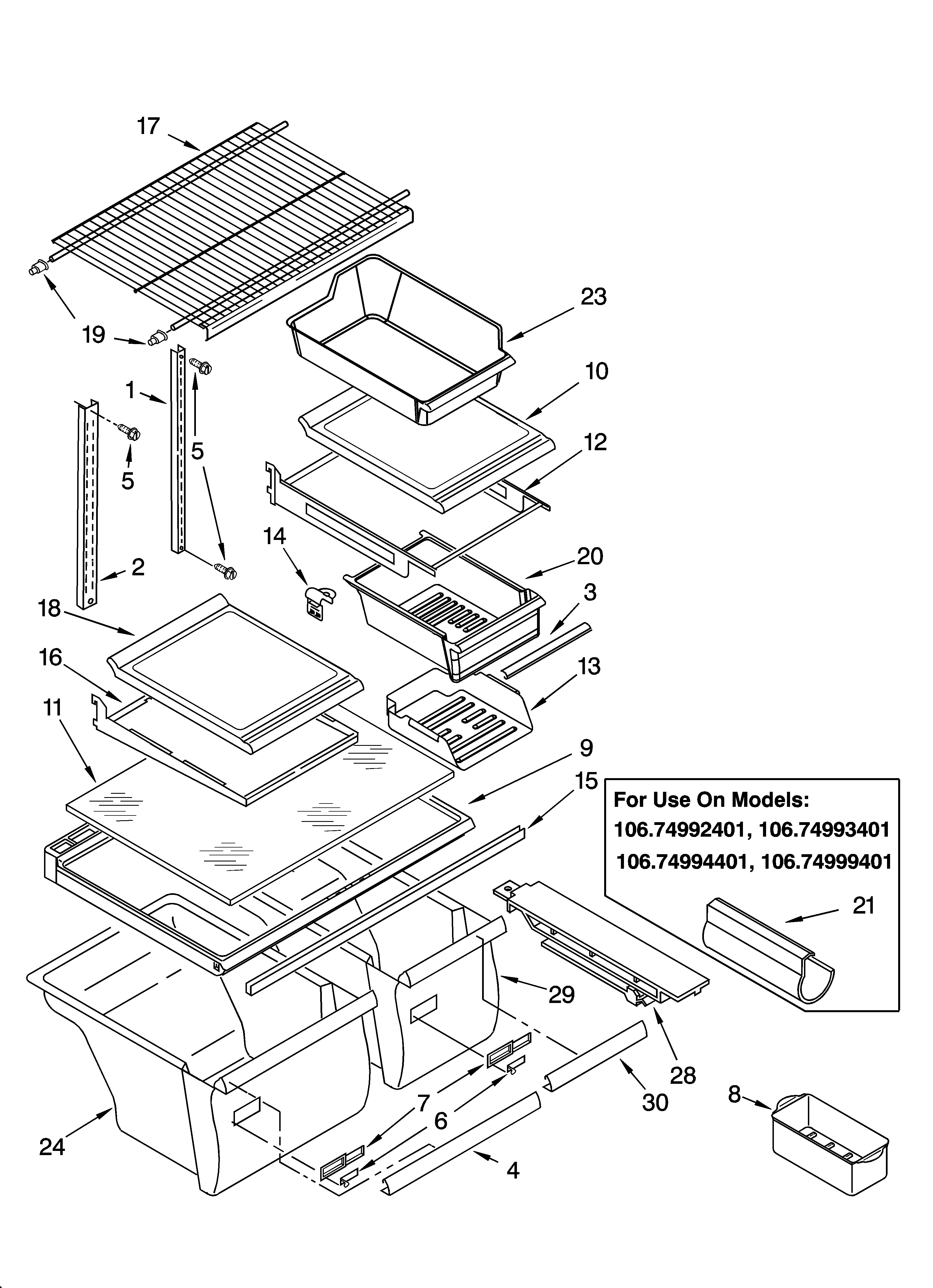 Shelf parts