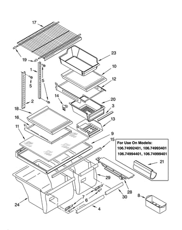 Shelf parts