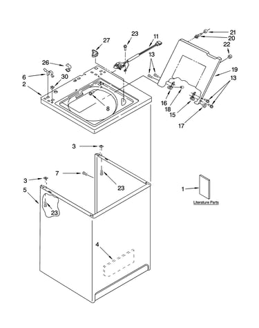 Top and cabinet parts