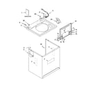 Kenmore 11022936101 top and cabinet parts diagram
