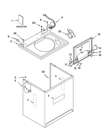 Top and cabinet parts