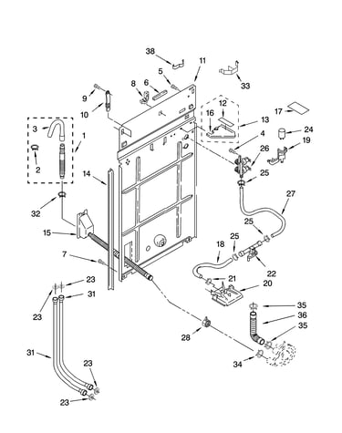Rear panel parts