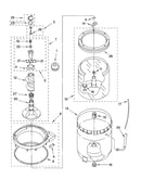 Agitator, basket and tub parts