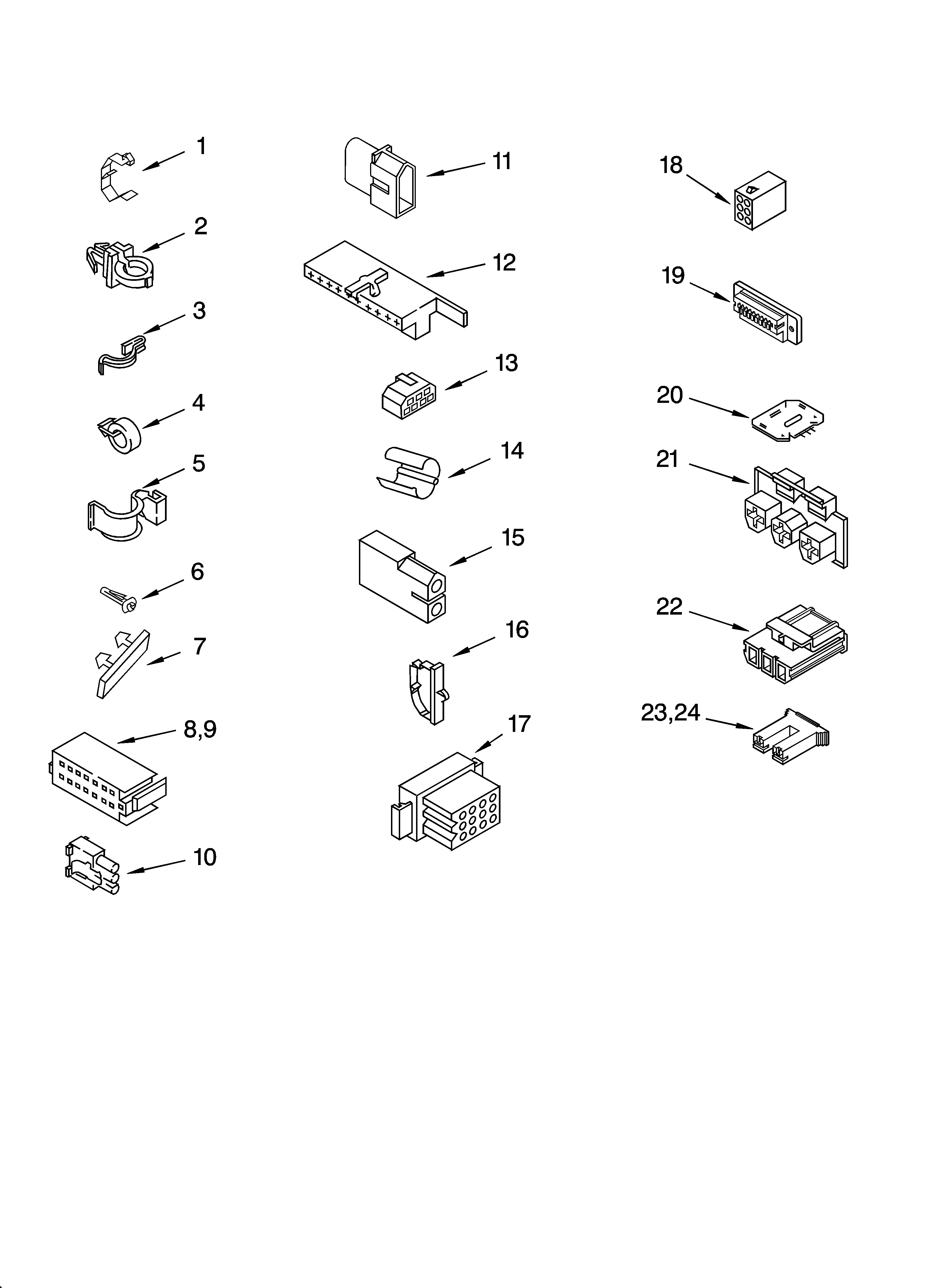 Wiring harness parts