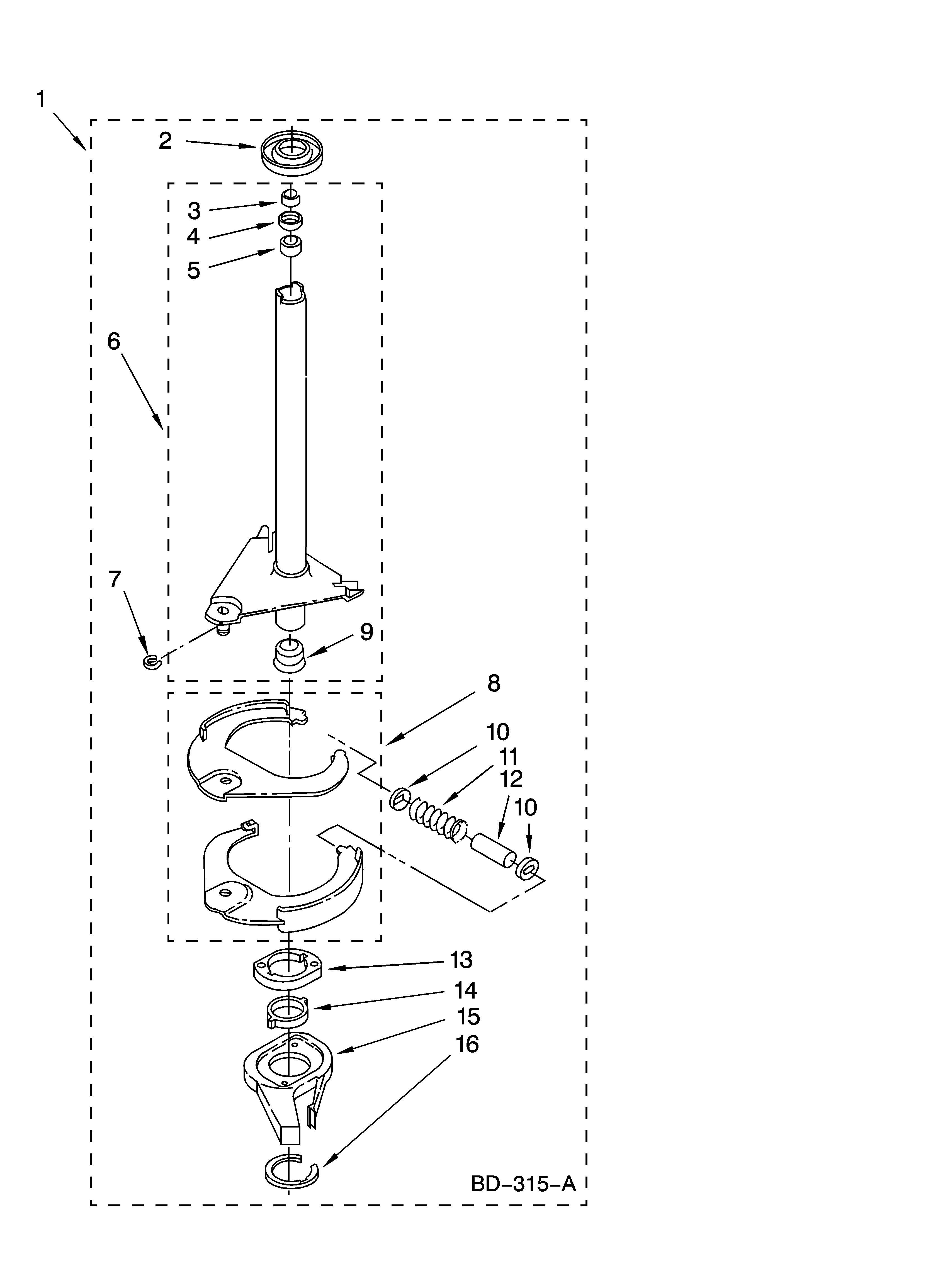 Brake and drive tube parts