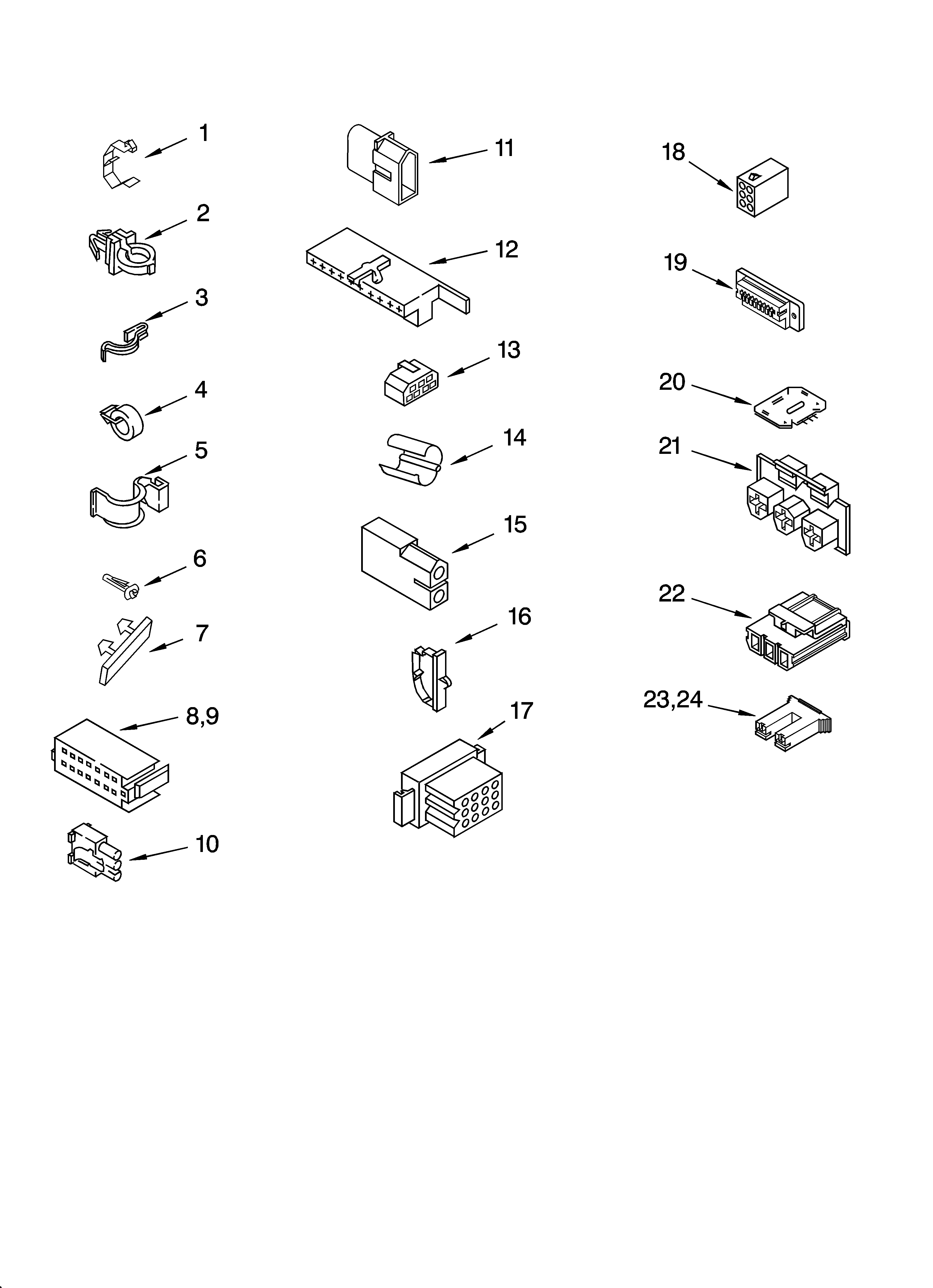 Wiring harness parts