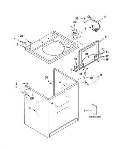Top and cabinet parts